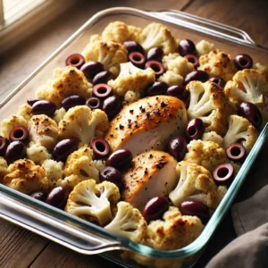 chicken cauliflower with kalamata olives