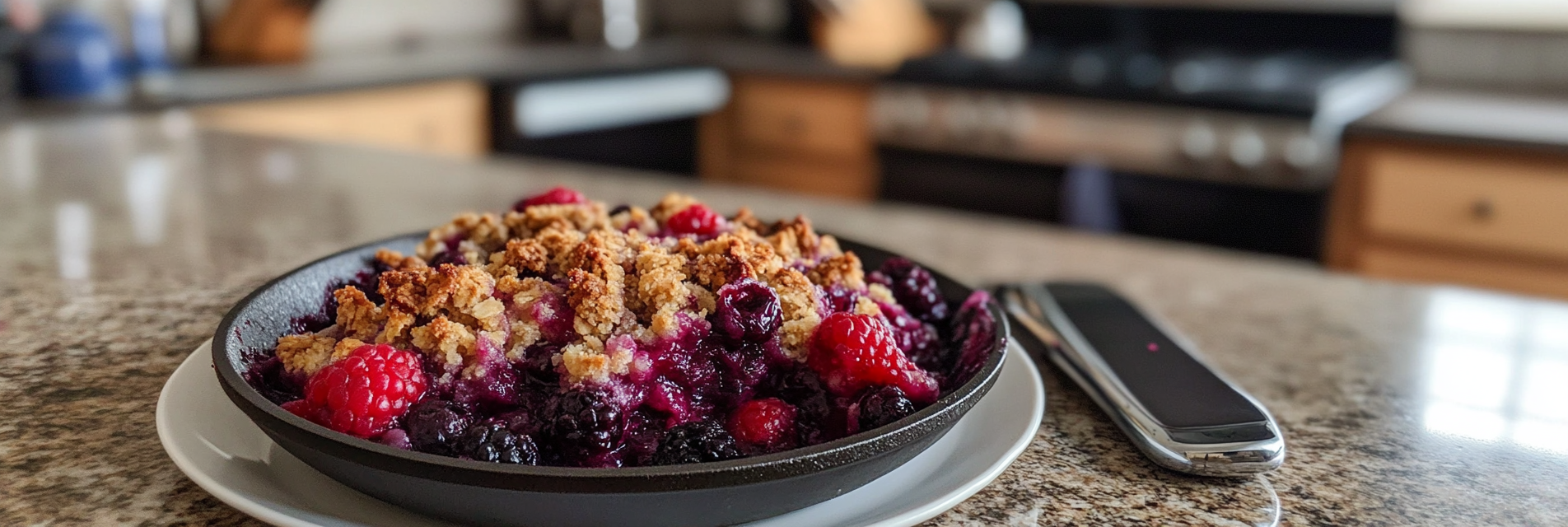 Keto-Friendly Skillet Berry Crisp