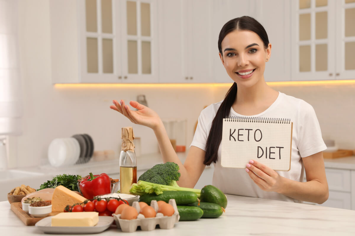 woman in kitchen, keto diet