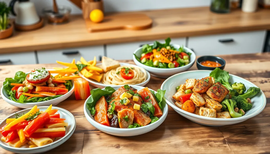 6 plates of food for the keto and low-carb diets
