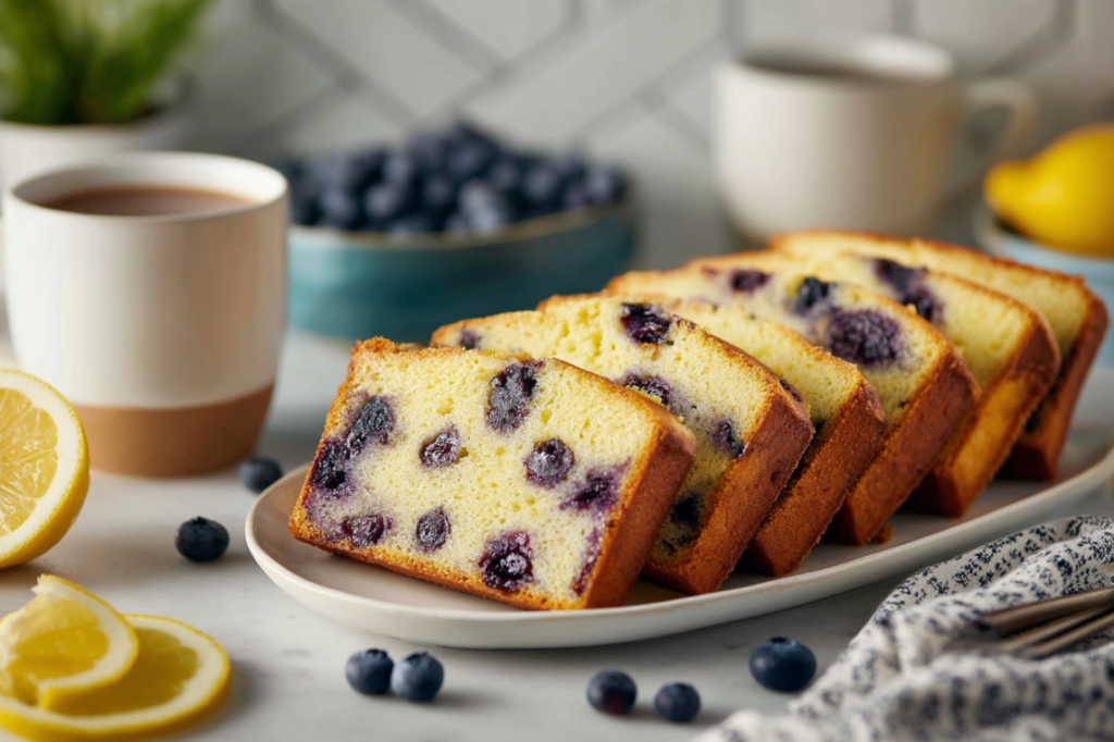 Keto Blueberry lemon bread