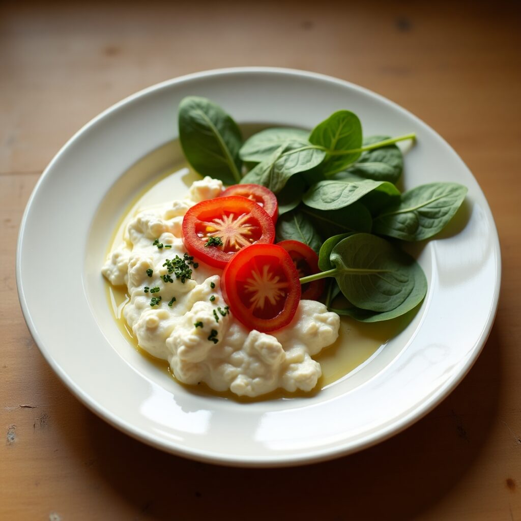 cottage cheese on a plate, protein rich foods