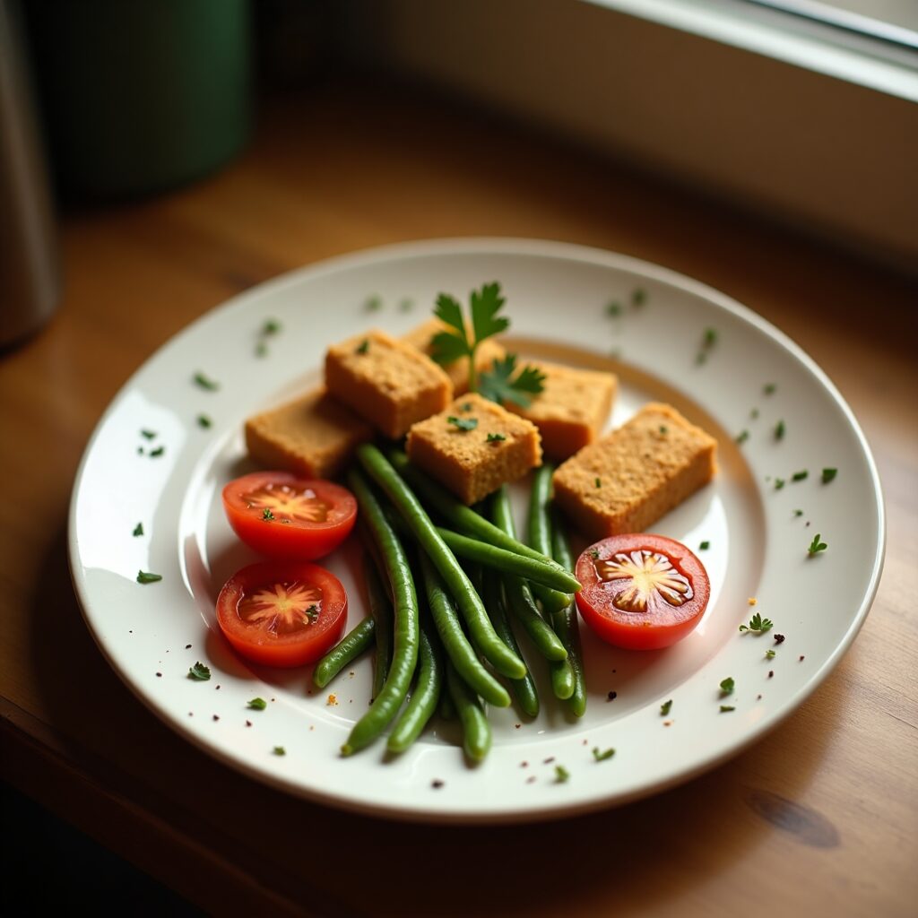 tofu protein rich foods, on dinnerplate