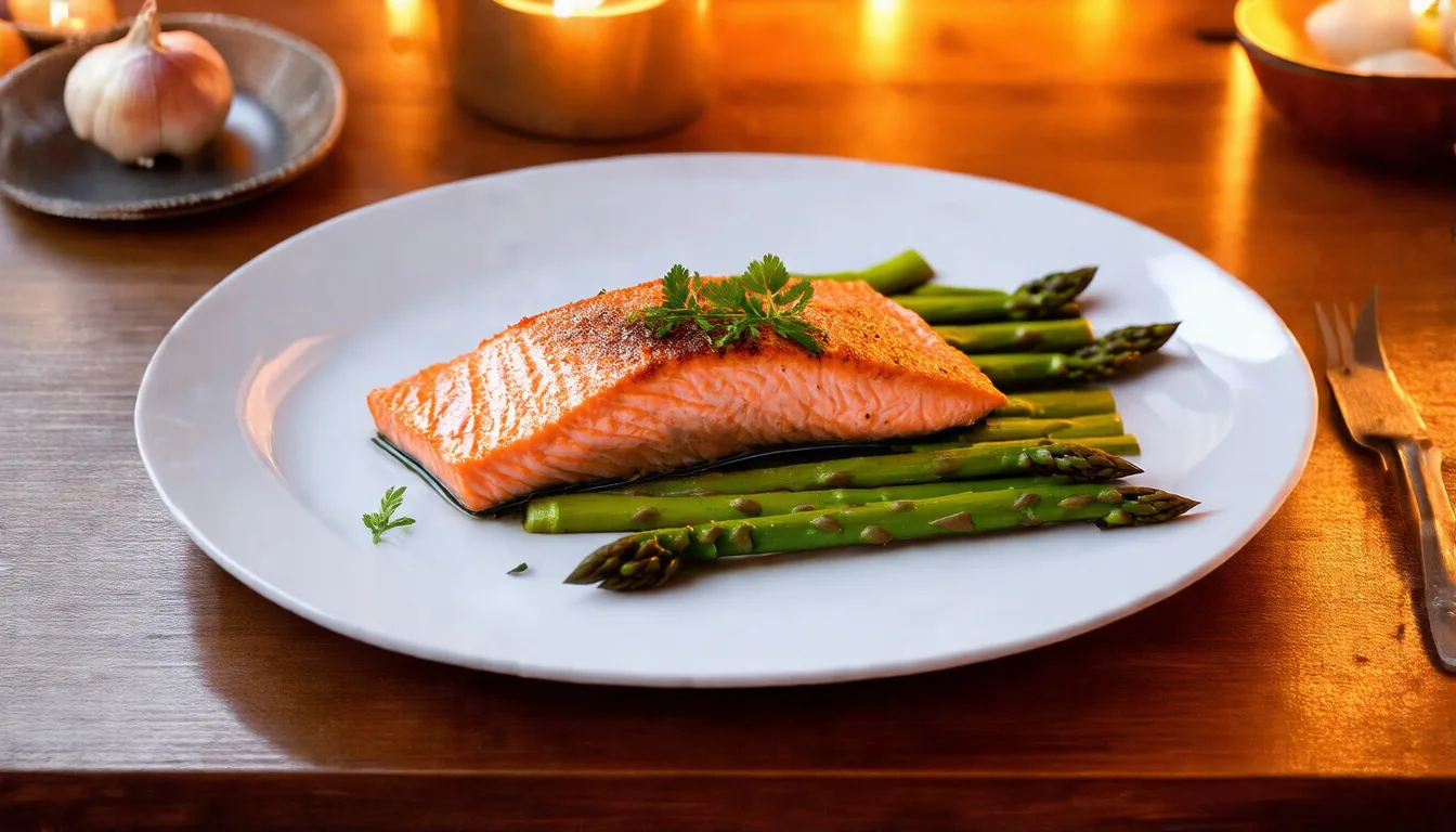 Irresistibly Tender Baked Salmon with Garlic Asparagus: A Perfect Healthy Dinner Recipe!