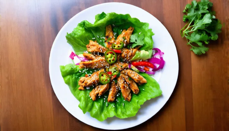 Savor the Flavor: Delightful Chicken Lettuce Wraps for a Healthy Twist