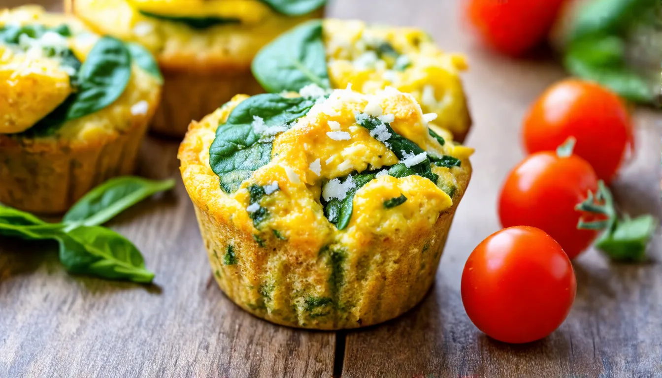 Savory Spinach and Cheese Egg Muffins: A Perfect Healthy Breakfast on the Go!