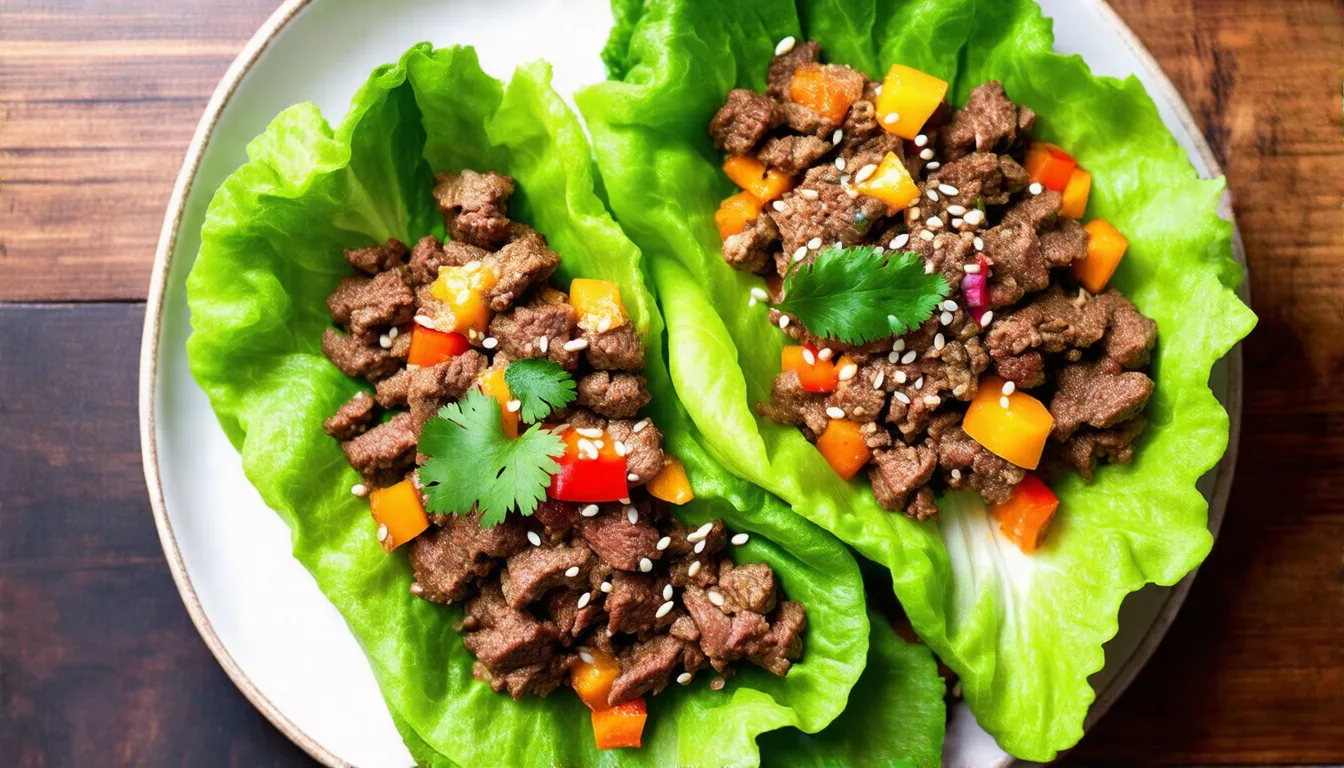 Savory Beef Lettuce Wraps: A Flavorful, Healthy Delight!