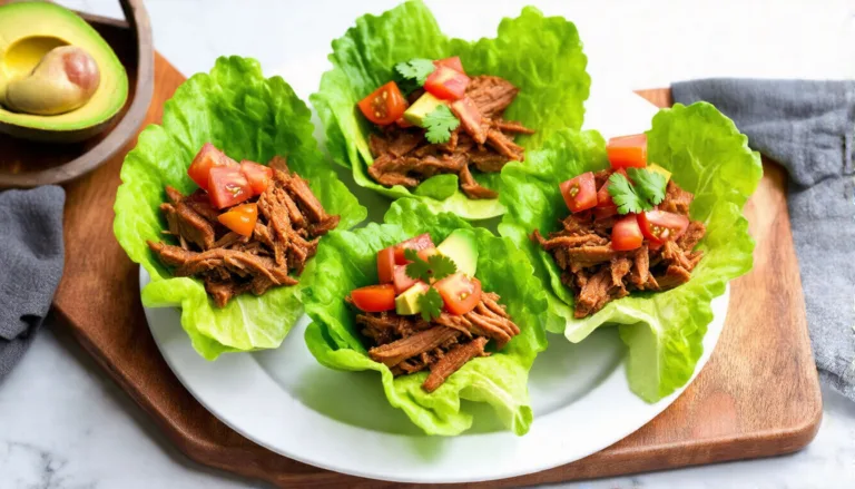 Delicious Pulled Pork Lettuce Cups: A Healthy and Flavorful Twist on a Classic Favorite!
