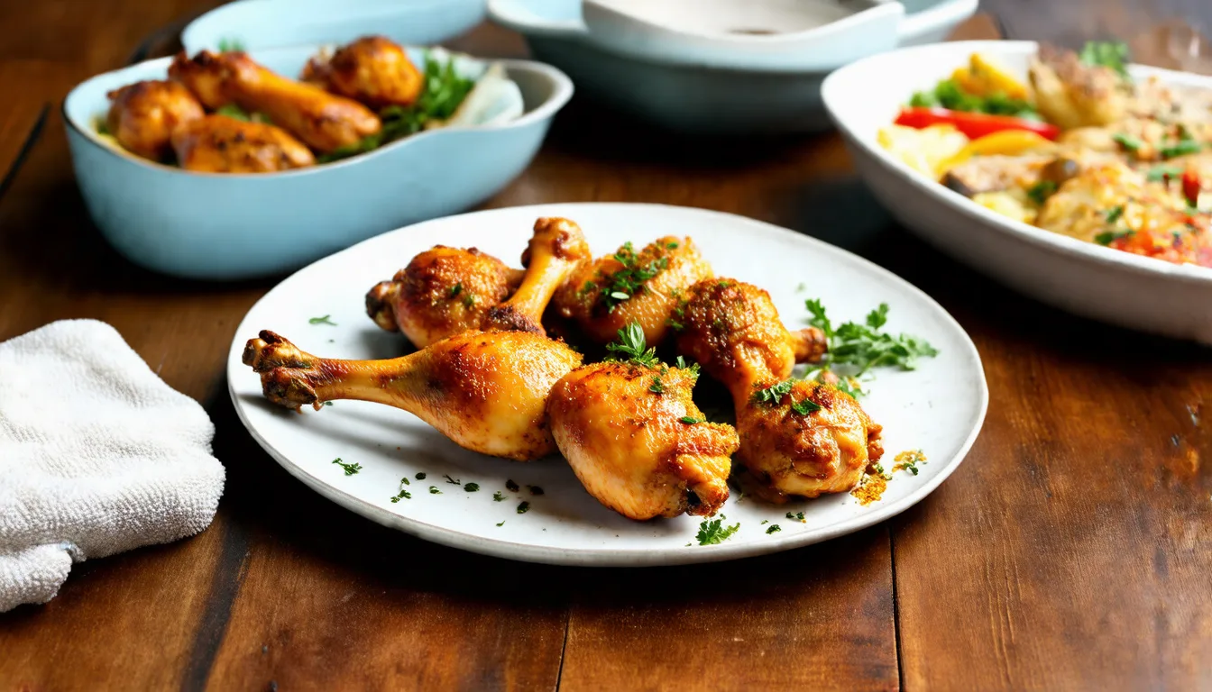 Savory Herb-Infused Baked Chicken Drumsticks: A Flavorful Delight!