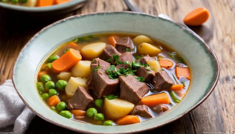 Hearty Beef and Vegetable Soup: A Comforting Bowl of Goodness