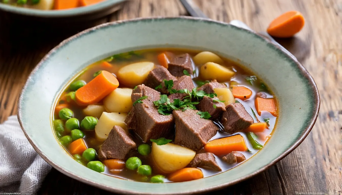 Hearty Beef and Vegetable Soup: A Comforting Bowl of Goodness