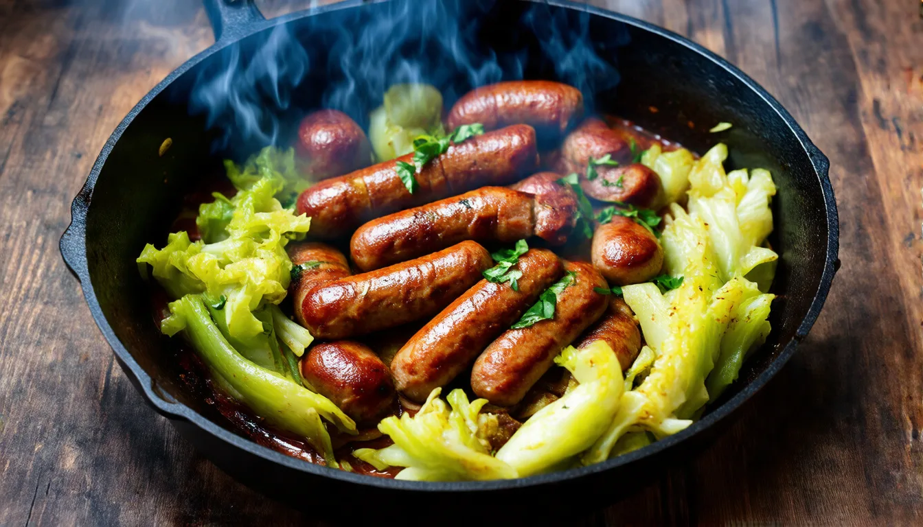 Savor the Flavor: One-Pan Cabbage and Sausage Skillet Recipe for Quick Dinners