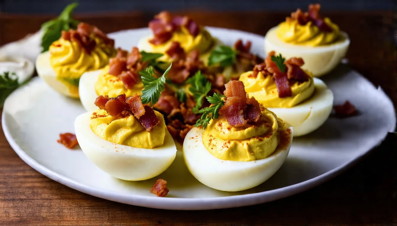Bacon-Infused Deviled Eggs: A Decadent Twist on a Classic Favorite!