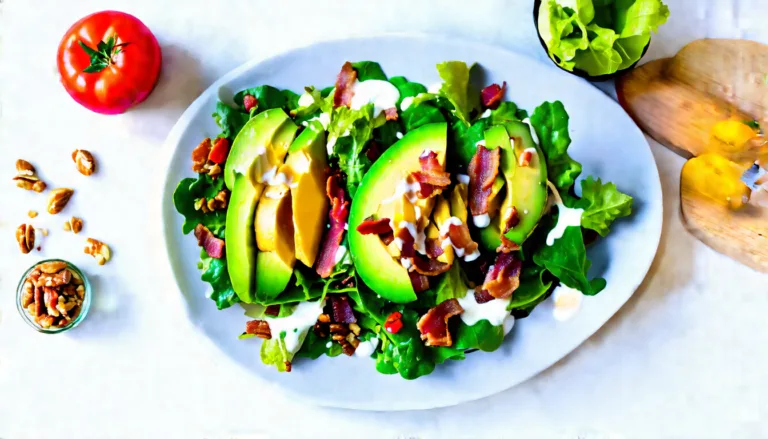 Indulgent Avocado and Bacon Salad: A Perfect Blend of Creamy and Crispy Delights
